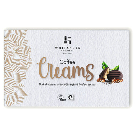 Whitakers Dark Chocolate Coffee Fondant Creams 150G