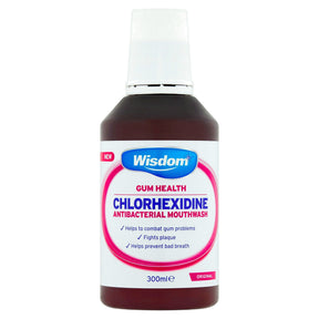Wisdom Mouthwash Chlorhexidine Original Antibacterial 300Ml