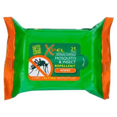 Xpel Mosquito & Insect Repellent Wipes Adult 25'S