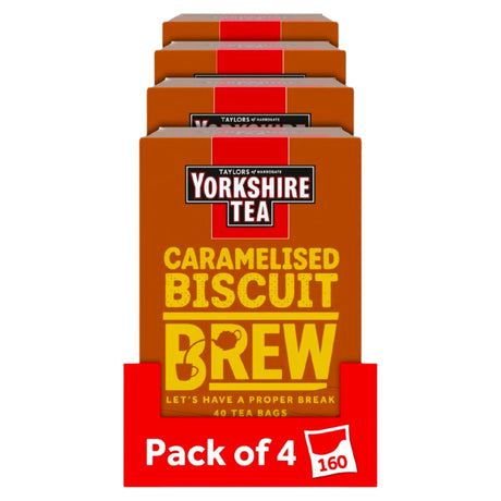 Yorkshire Tea Caramelised Biscuit Brew 40s (Case of 4)