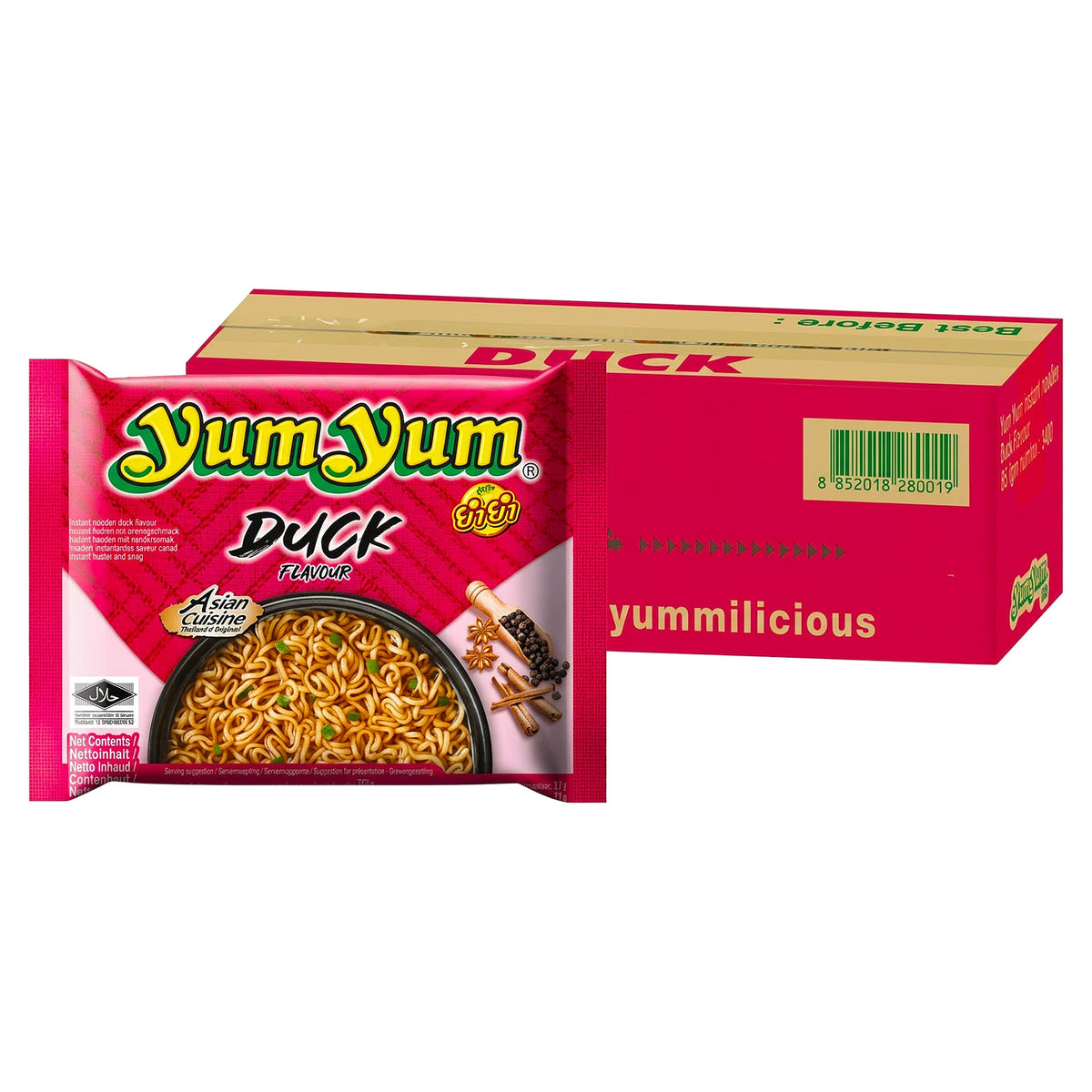 YumYum Duck Flavour Noodles 60G (Case of 10)
