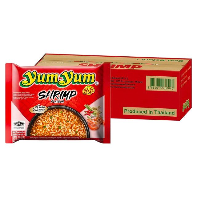 YumYum Shrimp Flavour Noodles 60G (Case of 10)