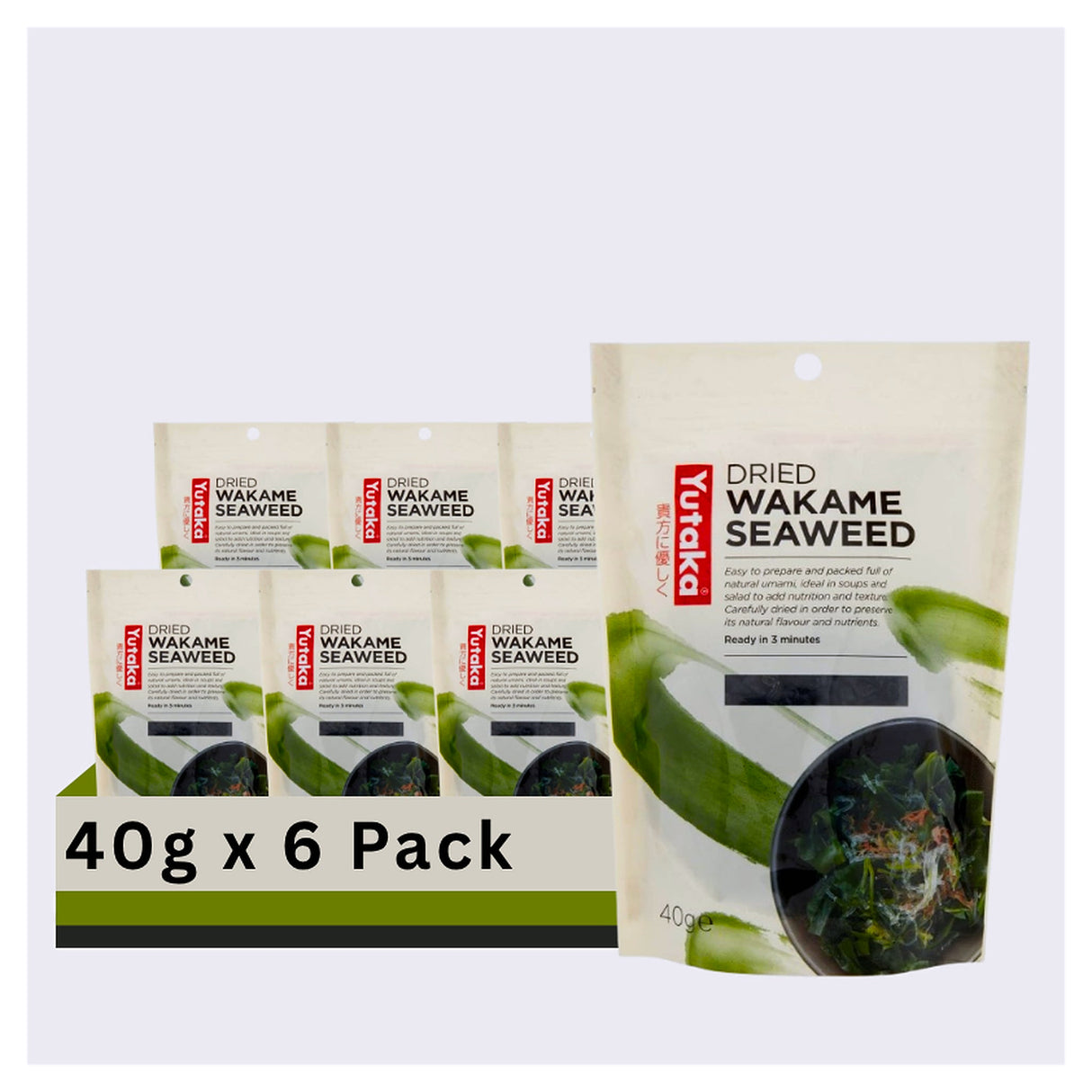 Yutaka Dried Wakame Seaweed 40G (Case of 6)