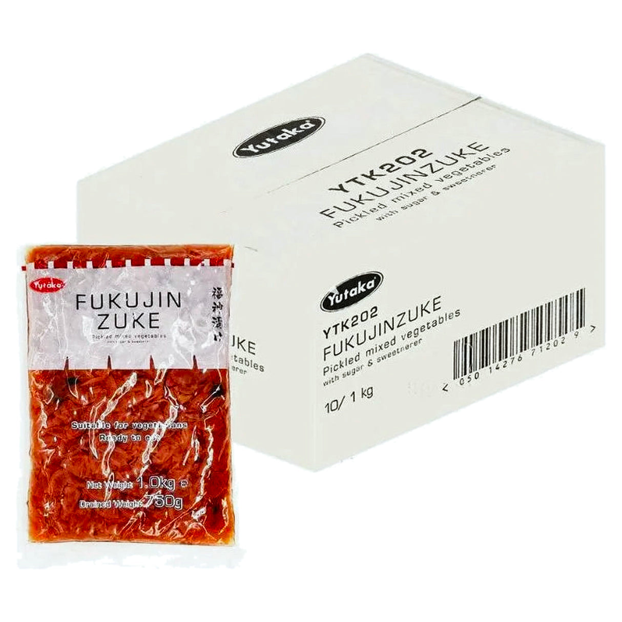Yutaka Fukujinzuke Pickled Mix Vegetable 1KG (Case of 10)