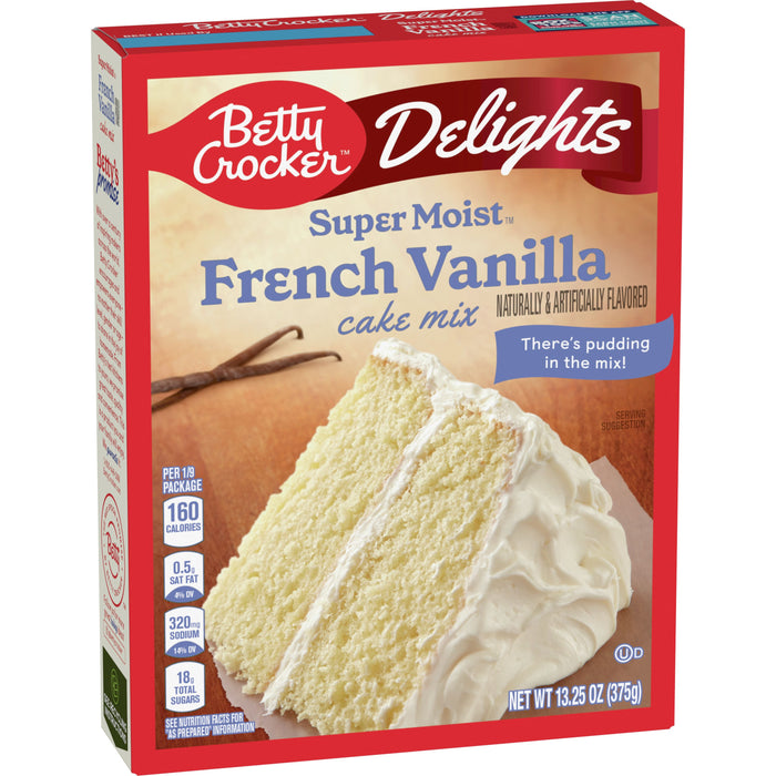 Betty Crocker Delights Super Moist Cake Mix French Vanilla 13.25 Oz