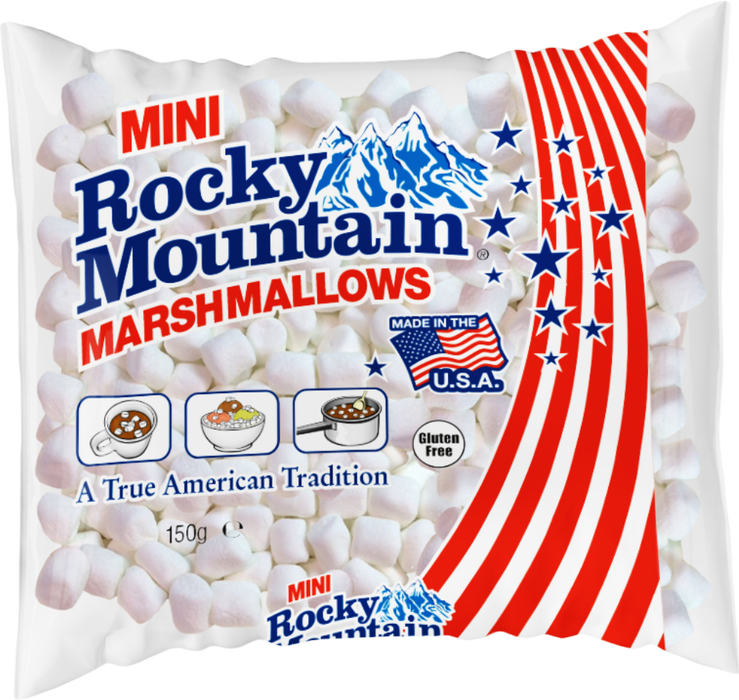 Rocky Mountain Mini Marshmallows White 150G