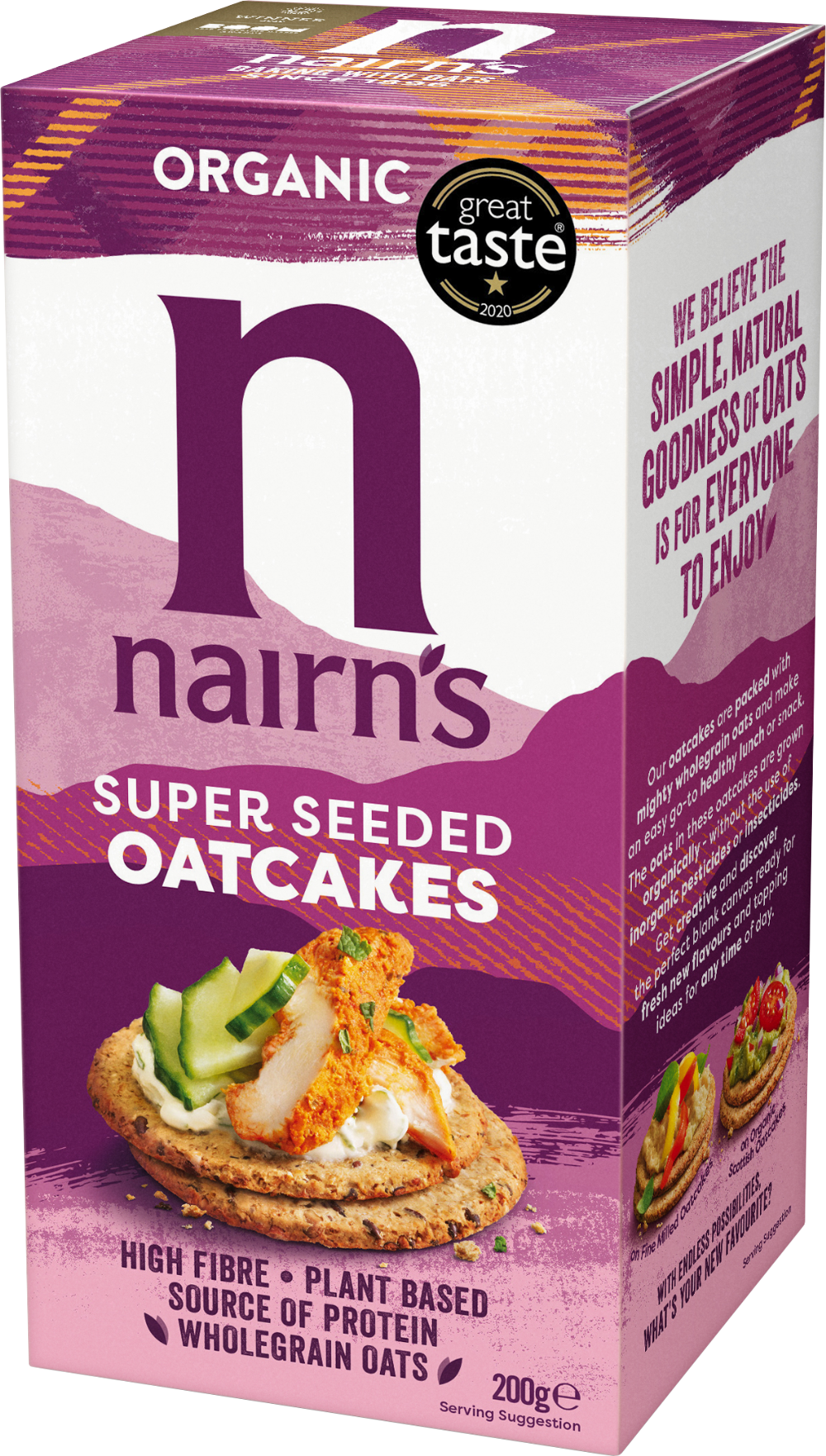 Nairn's Super Seeded Organic Oatcakes 200G