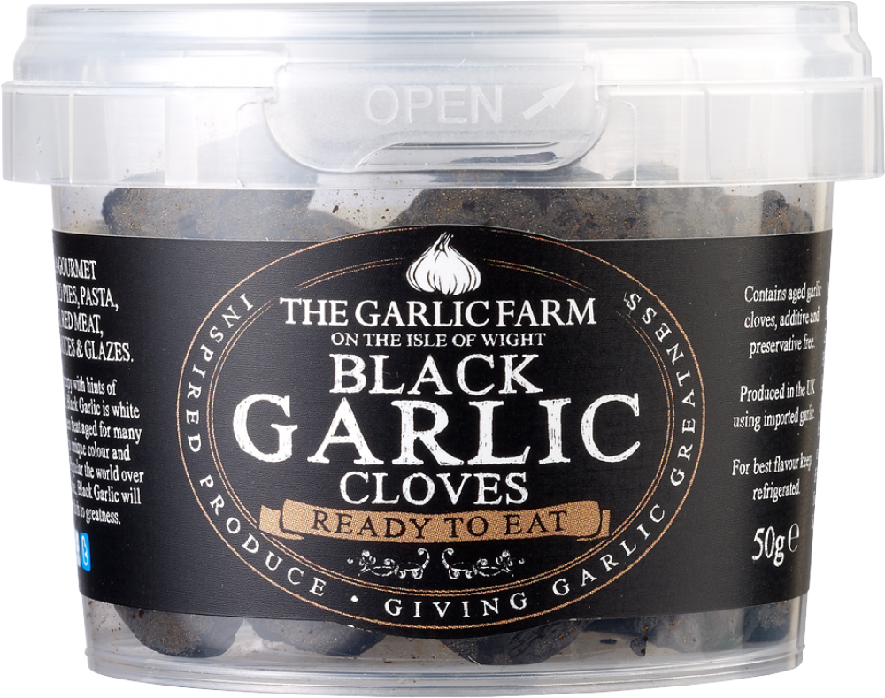 The Garlic Farm Black Garlic Cloves Ready To Eat 50G