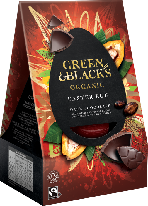 Green & Blacks Organic Dark Chocolate Egg 165G