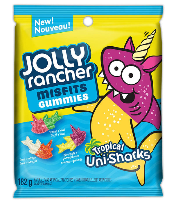 Jolly Rancher Misfits Gummies Tropical Uni-Sharks 182G