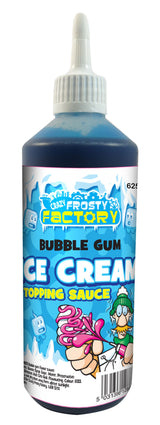 Crazy Frosty Factory Bubblegum Ice Cream Topping Sauce 625ML