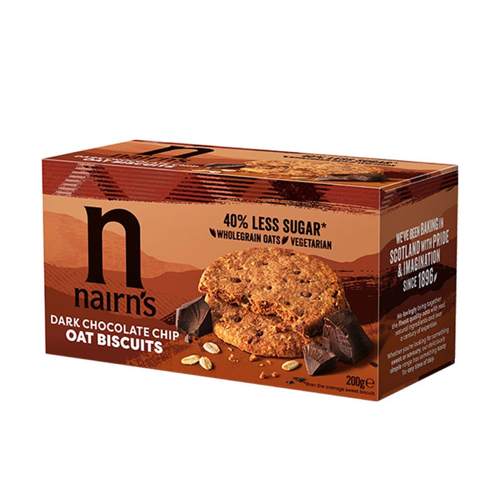 Nairn's Dark Chocolate Chip Biscuits 200G