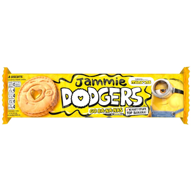 Burtons Jammie Dodgers Minions Go-Ba-Na-Nas 140G