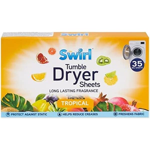 Swirl Tumble Dryer Sheets Tropical 35s