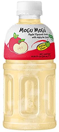Mogu Mogu Drink With Nata De Coco Apple Flavour 320Ml