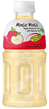 Mogu Mogu Drink With Nata De Coco Apple Flavour 320Ml