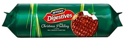 Mcvities Xmas Pudding Milk Chocolate Digestives 243G - World Food Shop
