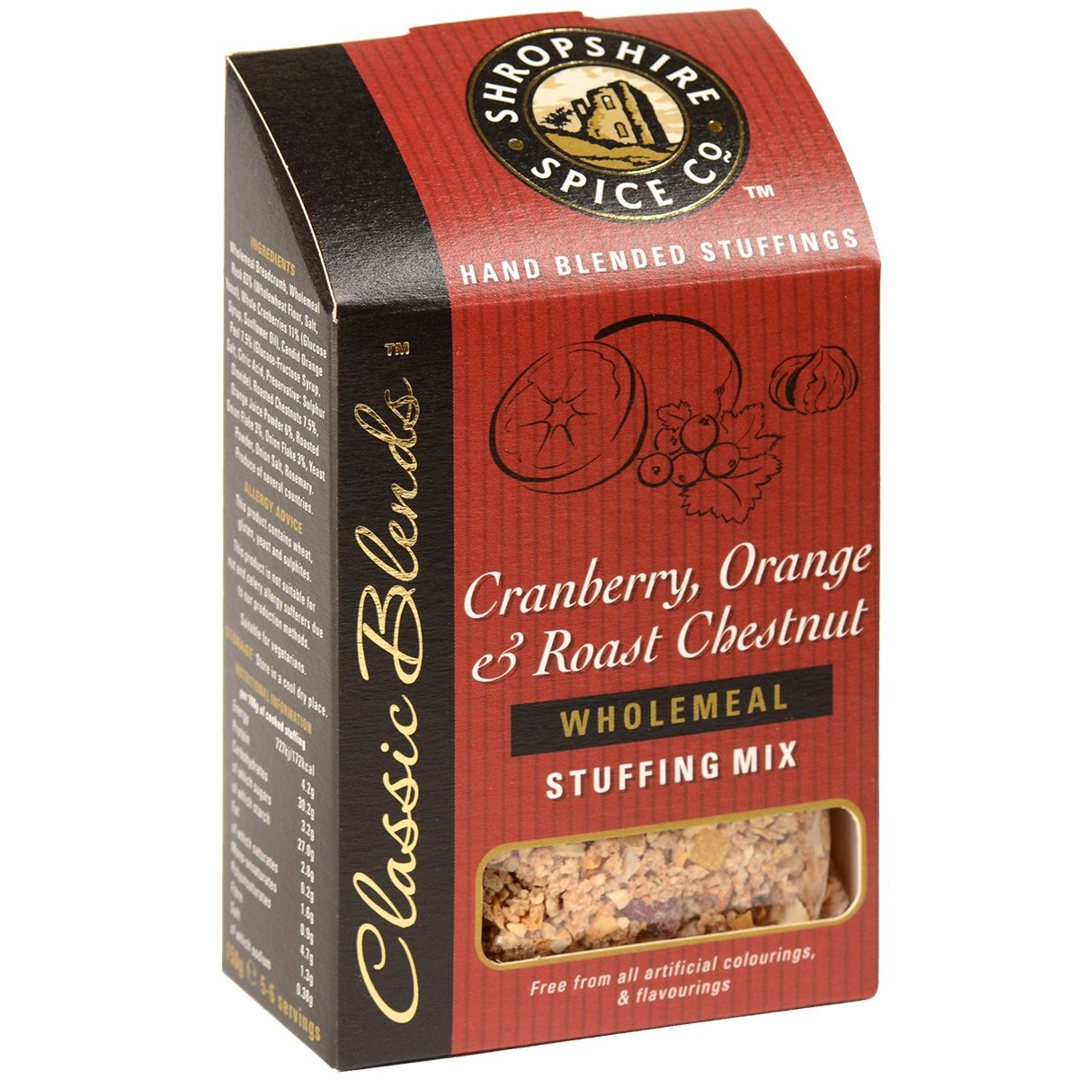 Shropshire Spice Cranberry Orange Chestnut Stuffing Mix 150G