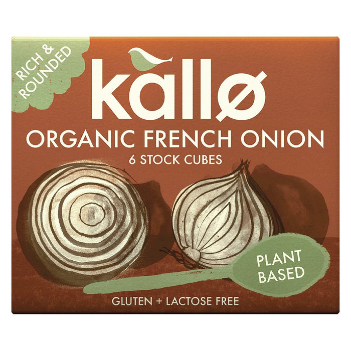 Kallo Organic French Onion Stock Cubes 6s