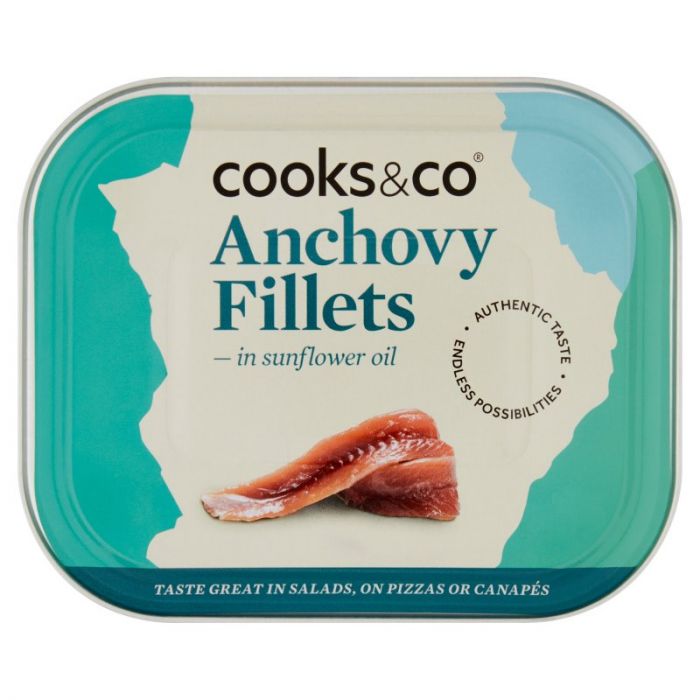 Cooks&Co Anchovy Fillets In Sunflower Oil 365G