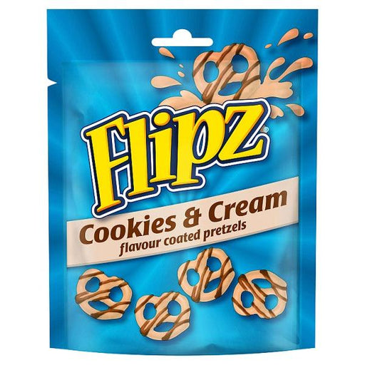 Flipz Cookies & Cream Flavour Coated Pretzels 90G - World Food Shop