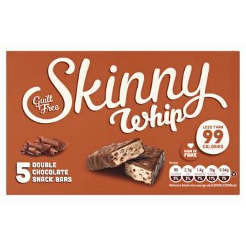 Skinny Whip Double Chocolate Guilt Free Snack Bar 5X25G - World Food Shop