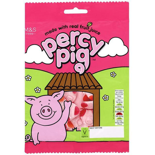 M&S Percy Pig Fruit Gums 170G - World Food Shop