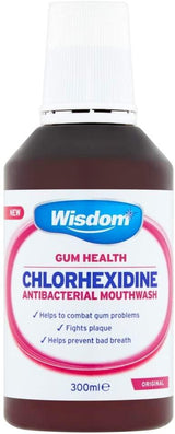 Wisdom Mouthwash Chlorhexidine Original Antibacterial 300Ml - World Food Shop