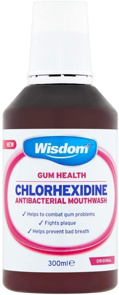 Wisdom Mouthwash Chlorhexidine Original Antibacterial 300Ml - World Food Shop