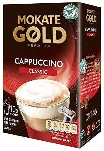 Mokate Gold Premium Coffee Cappuccino 10Pk 150G - World Food Shop