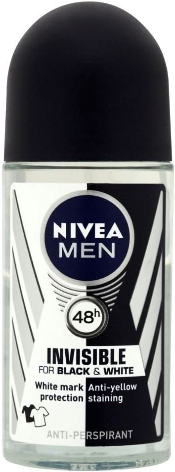 Nivea For Men Deodorant Roll On Black & White 50ML