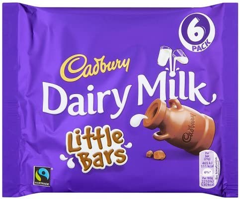 Cadbury Dairy Milk Little Bars 6Pk (108G)
