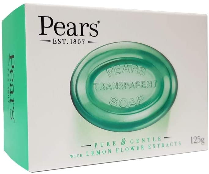 Pears Green Lemon Flower Bar Soap 125G