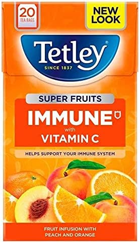 Tetley Peach & Orange Super Fruits Immune 20's