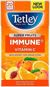 Tetley Peach & Orange Super Fruits Immune 20's