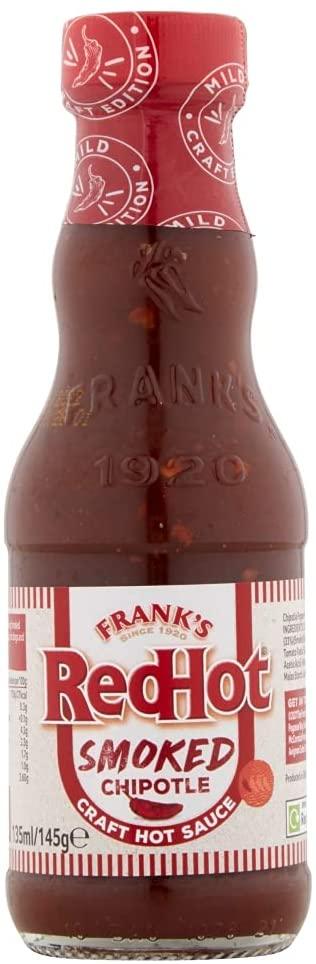 Franks Redhot Smoked Chipotle Craft Hot Sauce 145G - World Food Shop