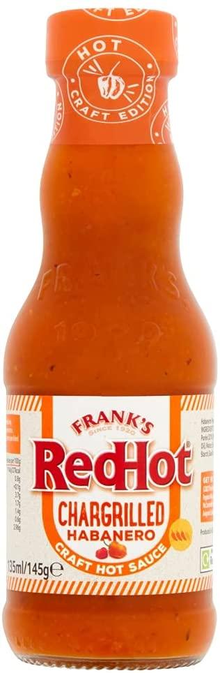 Franks Redhot Chargrilled Habanero Craft Hot Sauce 145G - World Food Shop