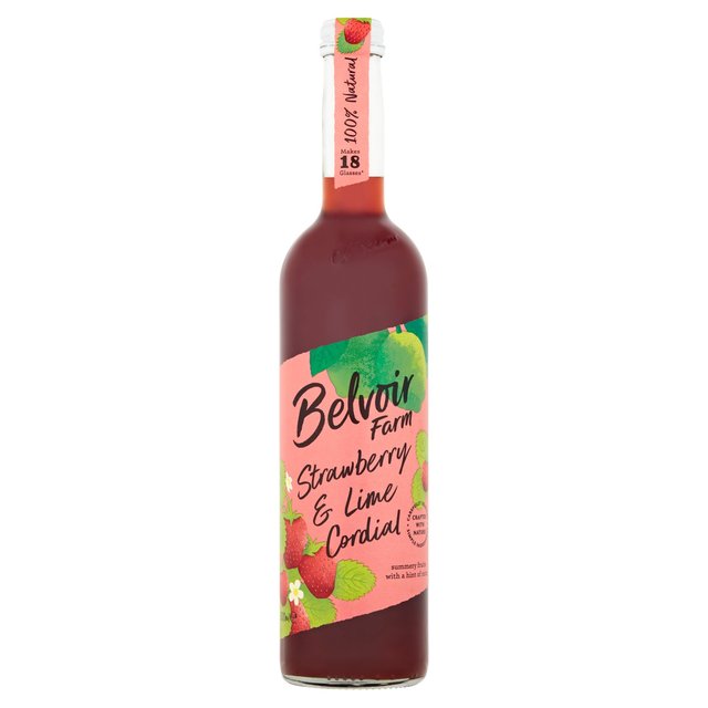 Belvoir Farm - Cordial Strawberry, Lime & Mint 500ML
