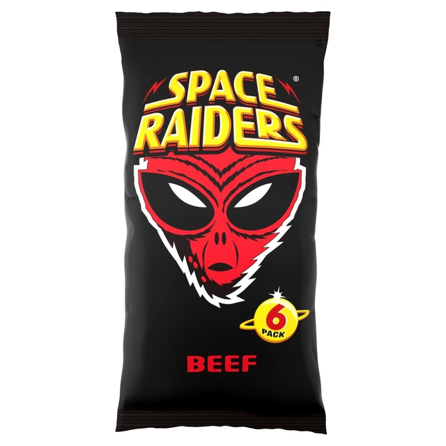 Space Raiders Beef Multipack Crisps 6Pk