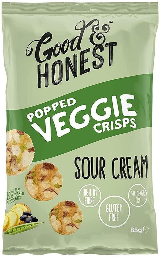Good & Honest Popped Veggie Chips Sour Cream (85G) - World Food Shop