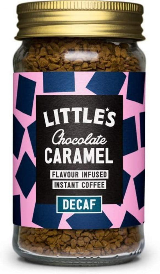 Littles Decaf Flavoured Instant Coffee Chocolate Caramel 50G - World Food Shop