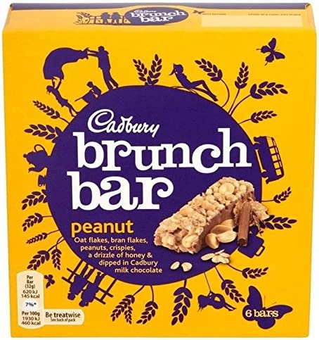 Cadbury Brunch Bars Peanut 5 Pack 160g