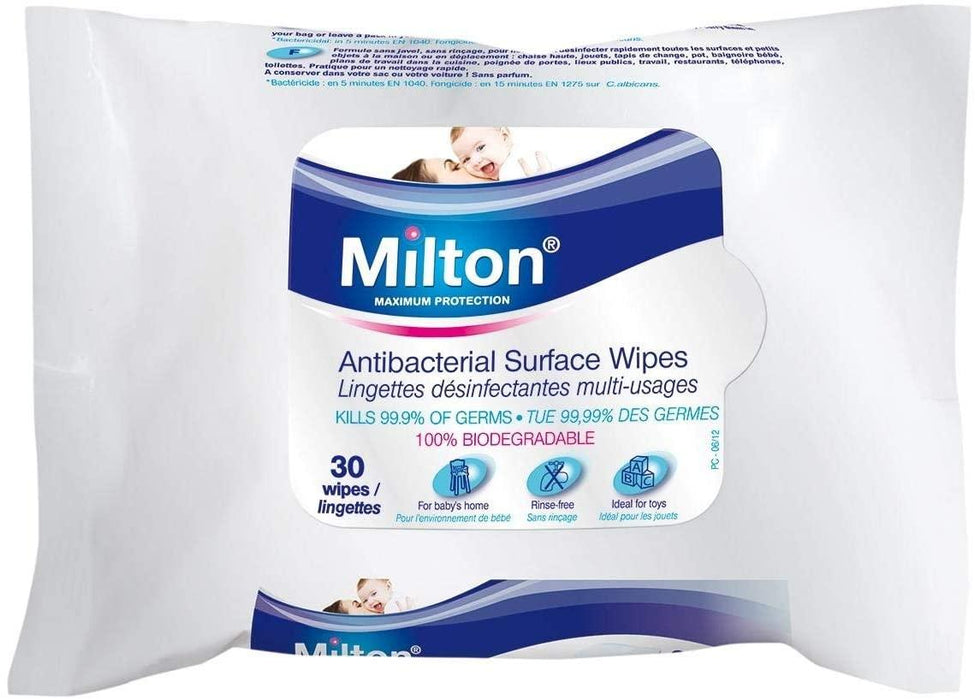 Milton Anti-Bacterial Surface Wipes 30S - World Food Shop