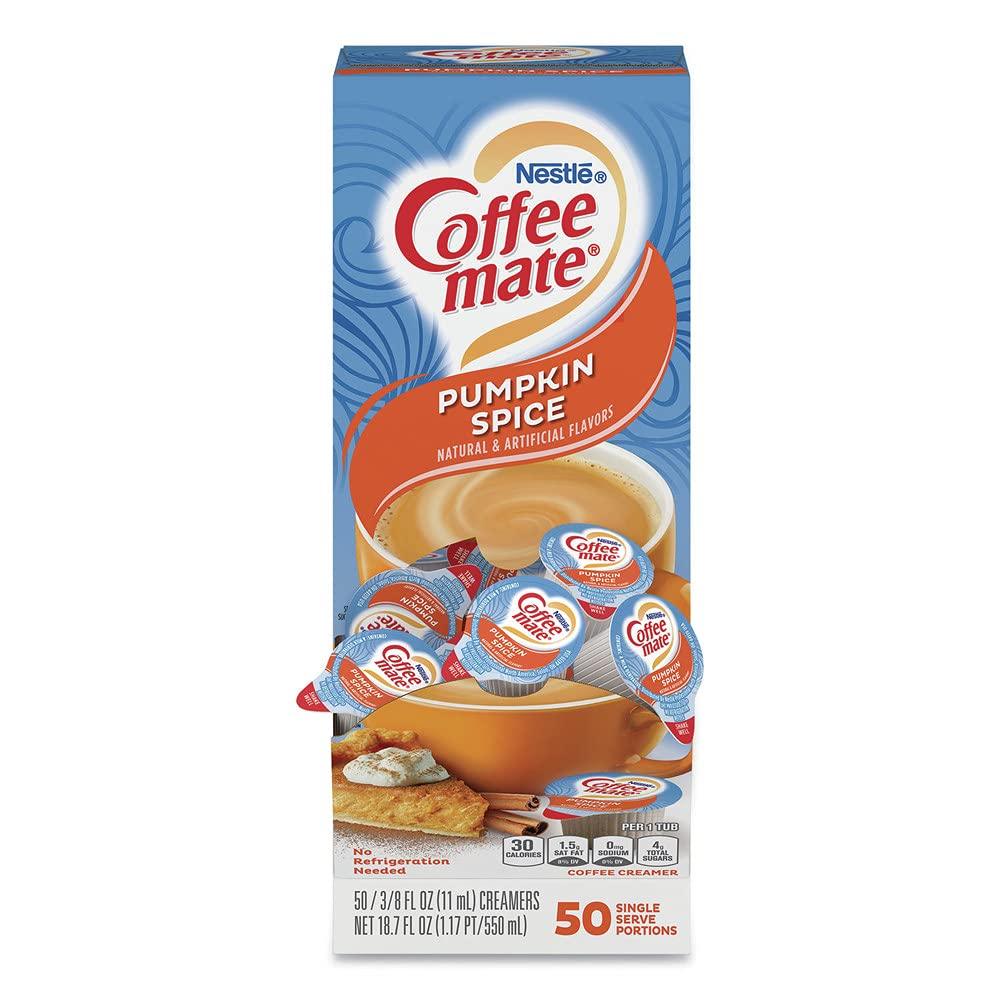 Coffee Mate Pumpkin Spice Liquid Coffee Creamer 0.375Oz X 50 - World Food Shop