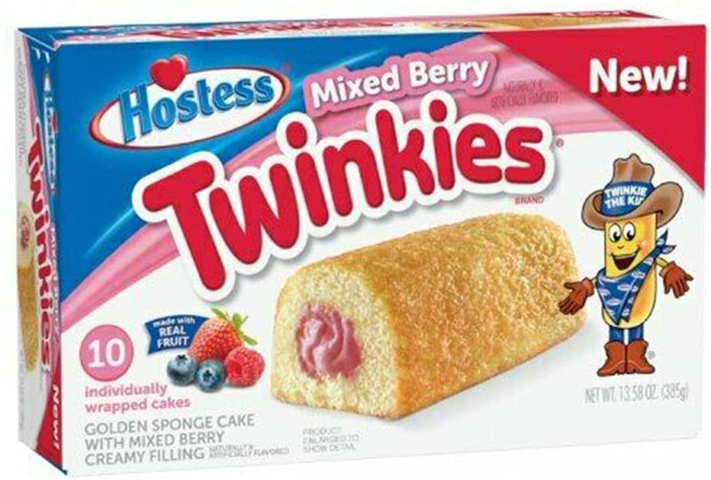 Hostess Mixed Berry Twinkies 13.58Oz (385G) 10-Pack - World Food Shop