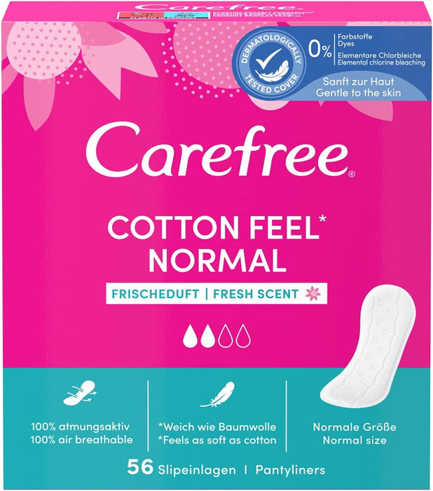 Carefree Pantyliners Cotton Fresh 56s