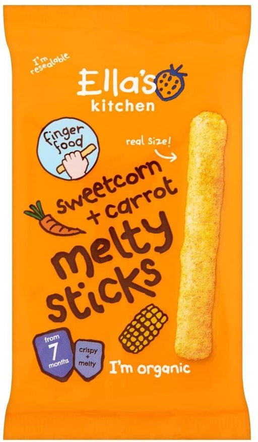 Ella'S Kitchen Sweetcorn & Carrot Melty Sticks 16G - World Food Shop