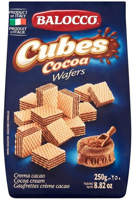 Balocco Wafers - Cubes Cocoa 250G - World Food Shop
