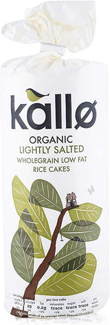 Kallo Organic Rice Cakes Lightly Salted 130G