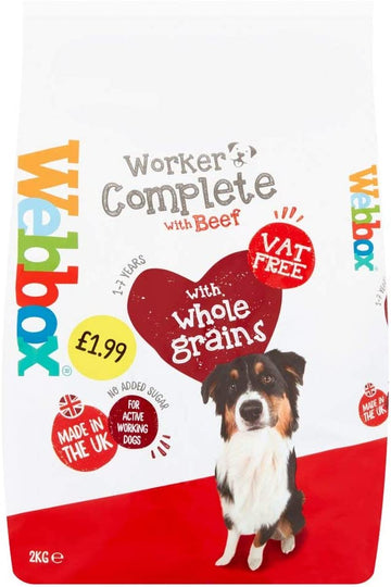 Webbox Beef Complete Working Dog Food 2KG